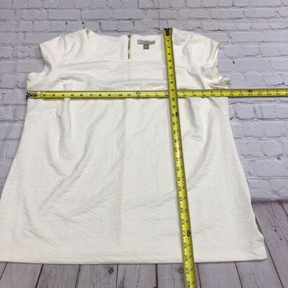 Roz & Ali Women Short Sleeve Blouse Top Shirt Size 1X Back Zip B179 -12 - Picture 2 of 12